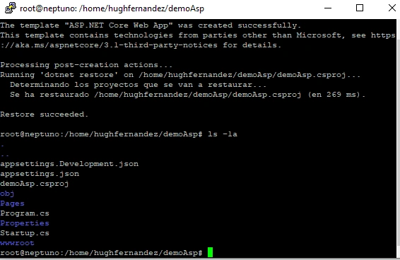 Hello World .NET Core On Linux