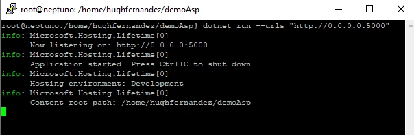 Hello World .NET Core On Linux
