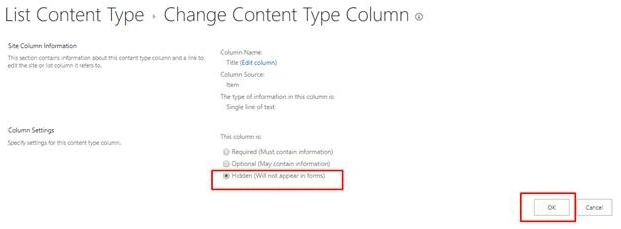 Change Content Type