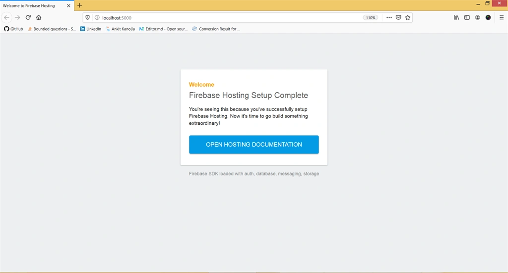 Host Static Website Using Firebase Hosting Service