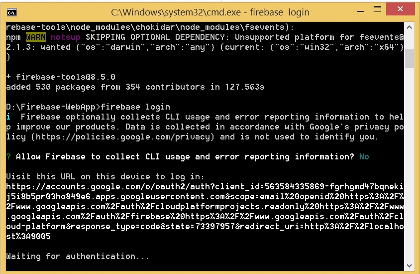 Host Static Website Using Firebase Hosting Service
