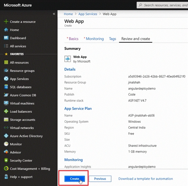 Hosting Angular Application On Azure With CI/CD