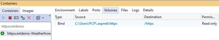 Hosting .NET Core Web API images with Docker Compose over HTTPS