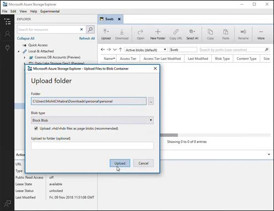 Hosting Static Website With Azure Storage Service
