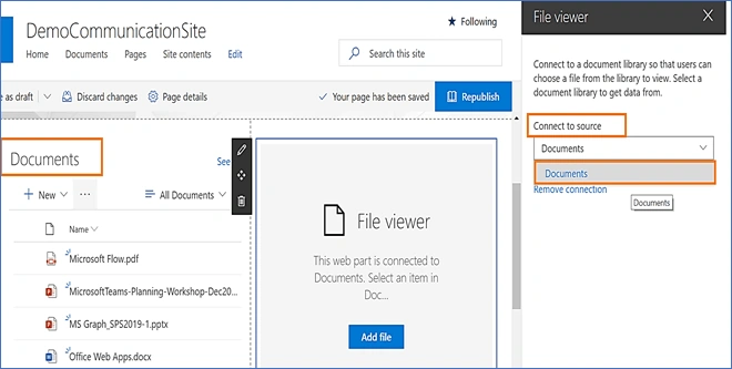 How Open Selected Document In File Viewer (Word, Excel, Power Point And PDF) In SharePoint Modern Sites