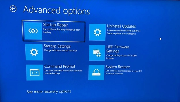 advanced options