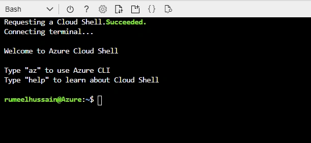 Azure Kubernetes Service AKS with Cloud Shell