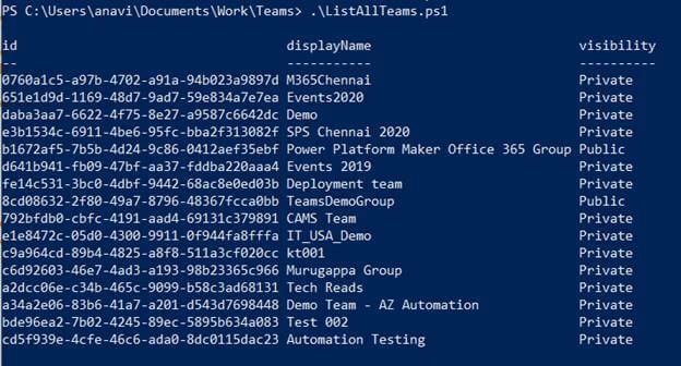 How To Access Microsoft Teams Graph API In PowerShell