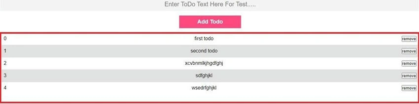 First and third todo