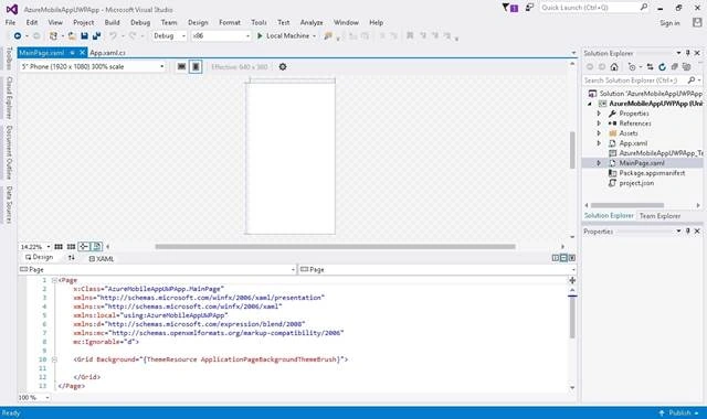 UWP app