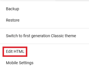 Edit HTML