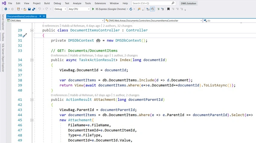 Open Visual studio