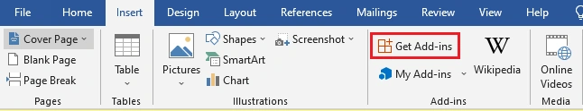 How to add Custom Add-ins to your Word