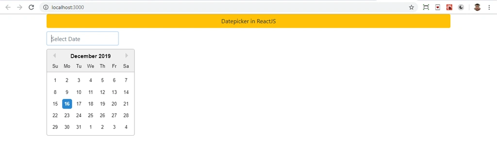 How To Add Datepicker In React Application