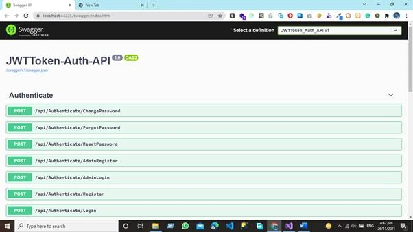 How To Add JWT Bearer Token Authorization Functionality in Swagger