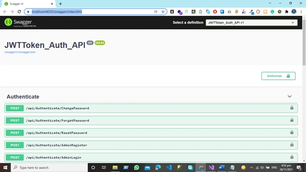 How To Add JWT Bearer Token Authorization Functionality in Swagger