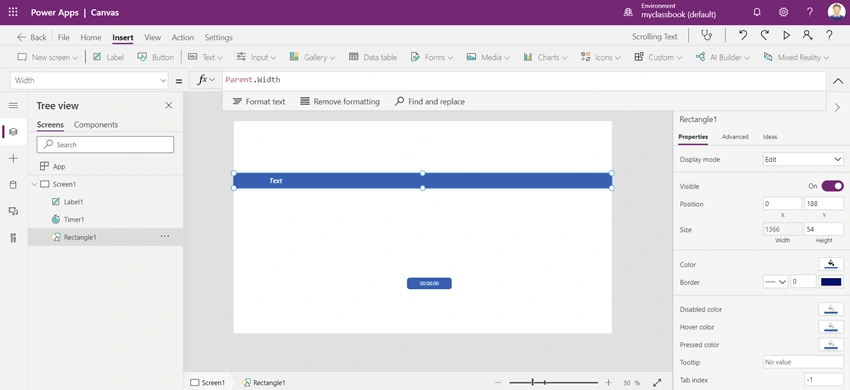 How To Add Marquee (Scrollable Text) In PowerApps