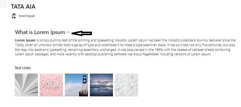 How To Add Page Anchor Links Using Quick Links Web Part In SharePoint Online Modern Page