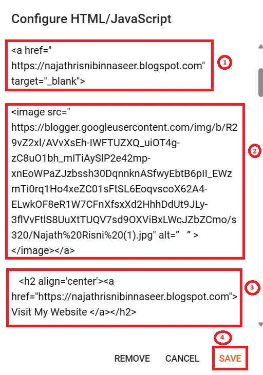 Step 5: Customizing and Saving the Code