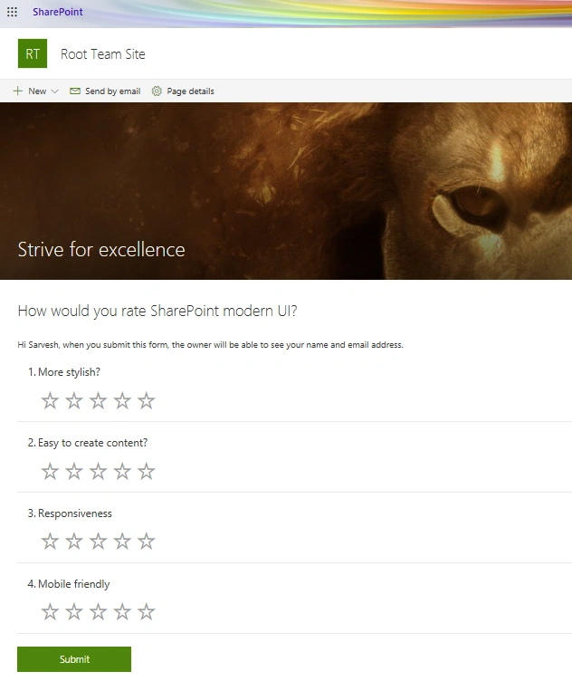 How To Add Quiz Or Survey On SharePoint Online Modern Page Using Microsoft Forms