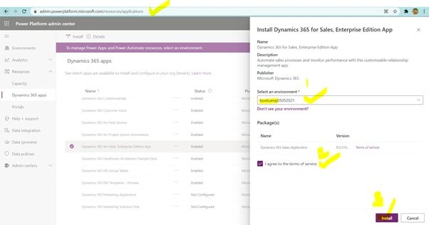 How to Add Sales App to D365 CRM Environment