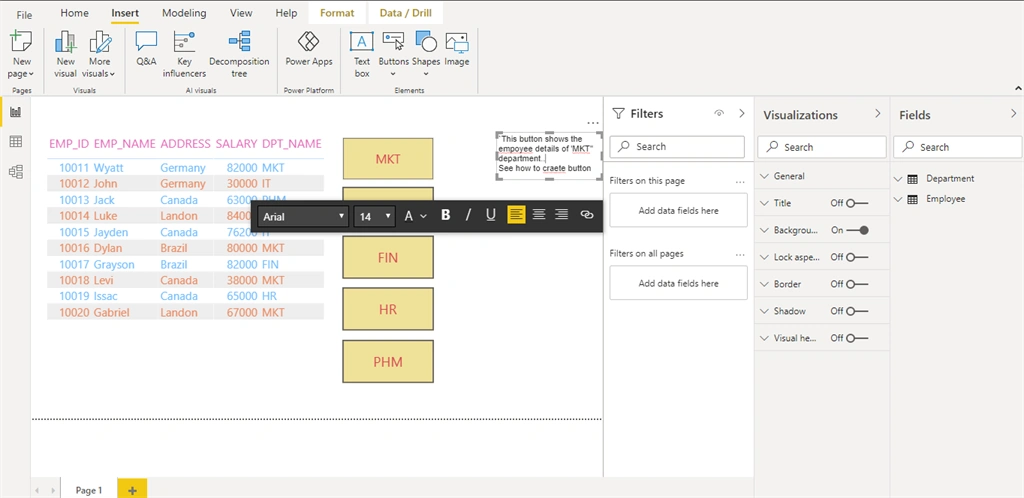 How To Add Text Box And Shapes In Power BI Reports