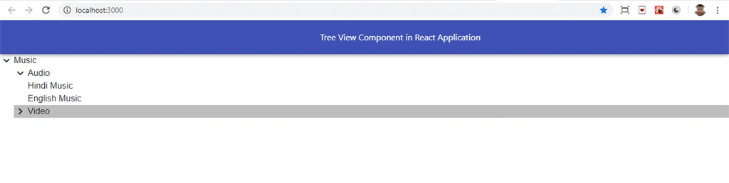 How To Add TreeView Component In React Application