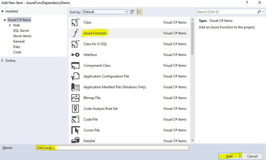 Azure function