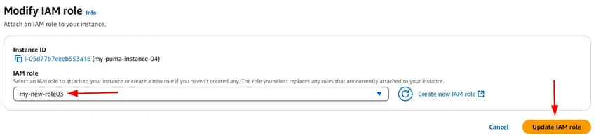 Select role