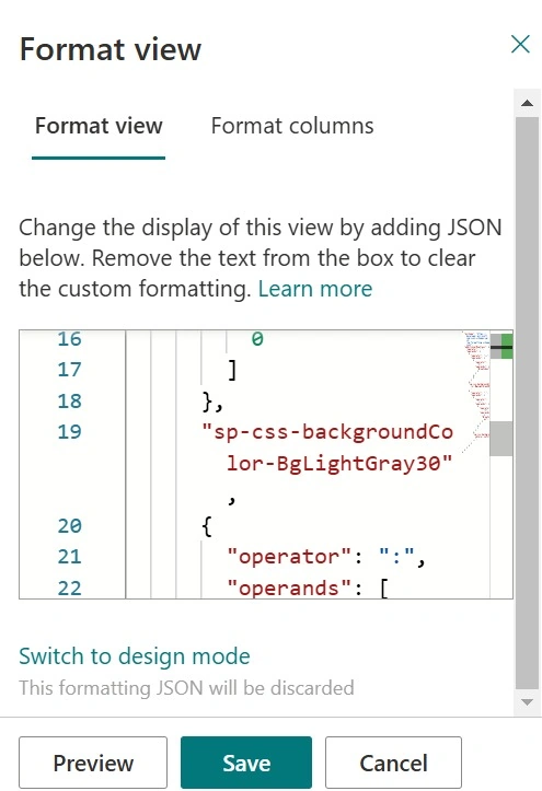 JSON code