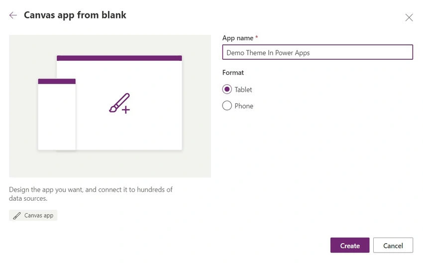 Blank tablet app