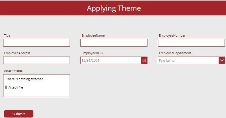 Selected theme