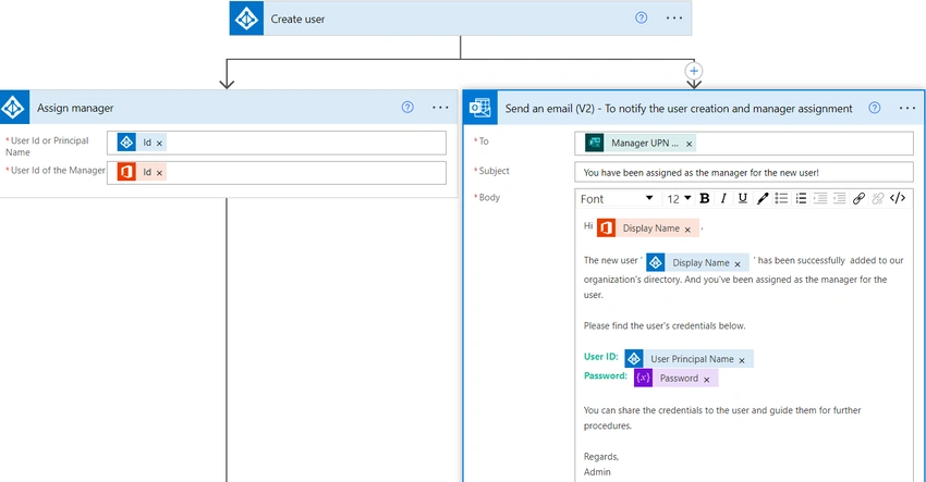 Send an email to the Manager image