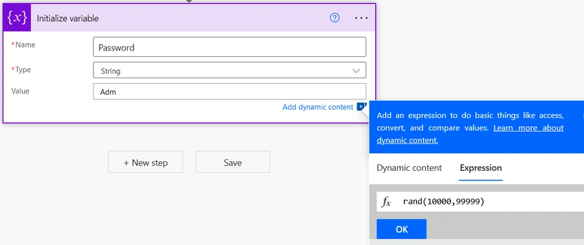 Initialize variable image