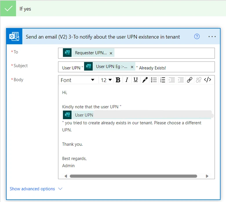 Send an email image