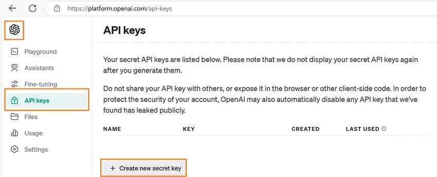 Get an OpenAI Key
