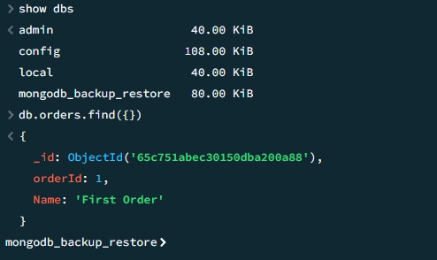 Backup and Restore mongodb Database