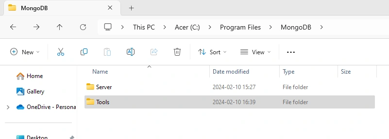 Setup the MongoDB Database Tools Commands
