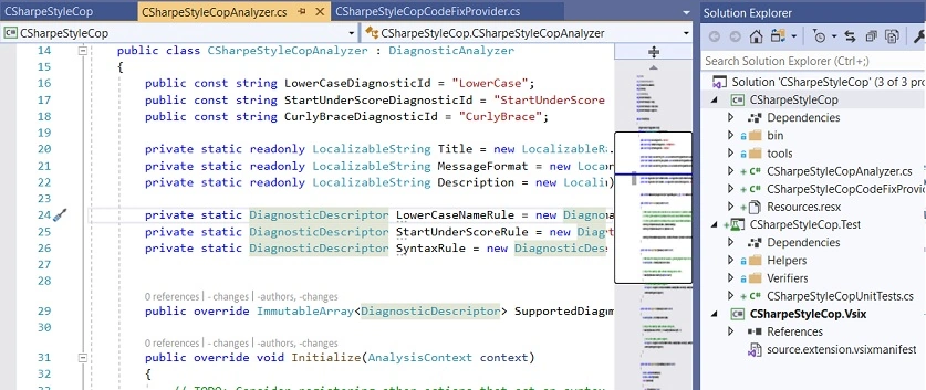 .NET Compiler Platform(Roslyn) - Build Analyzer And Code fixes