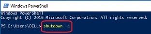 Window power shell-