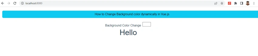 How to Change Background color dynamically in Vue js