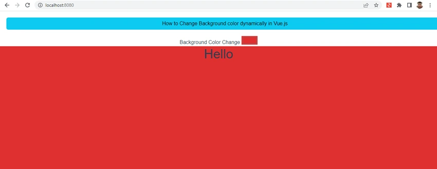 How to Change Background color dynamically in Vue js