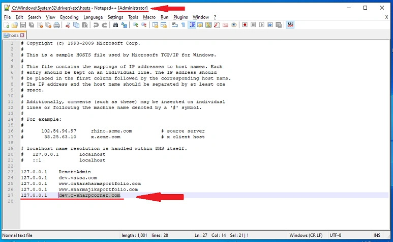 Map your Advanced Custom URL with Local IP