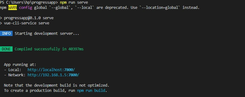 How to Change Port Number in Vue.js App