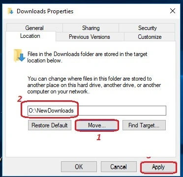 Move button