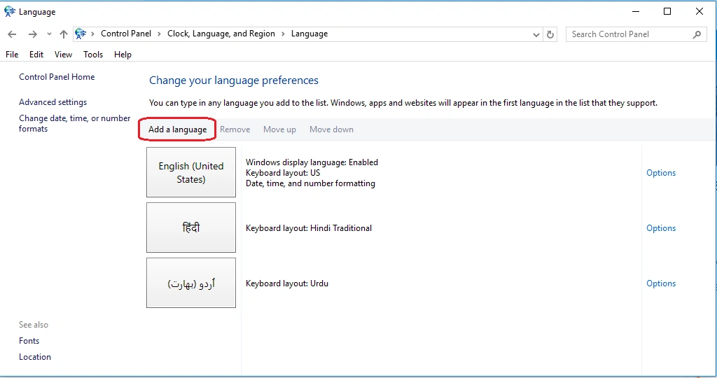 language
