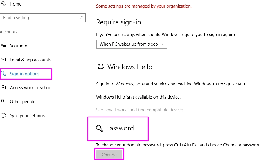 password