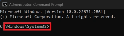CMD by administrator