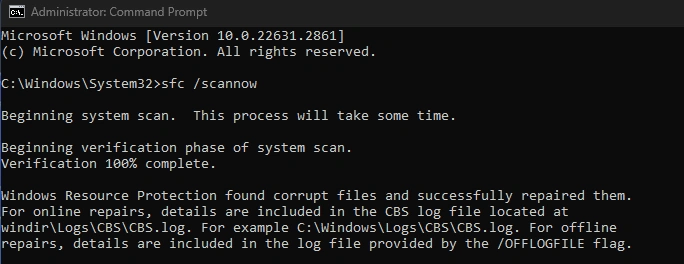 Detailed message