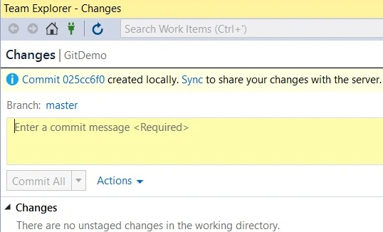Click on sync